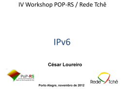 IV Workshop POP-RS / Rede Tch&ecirc;