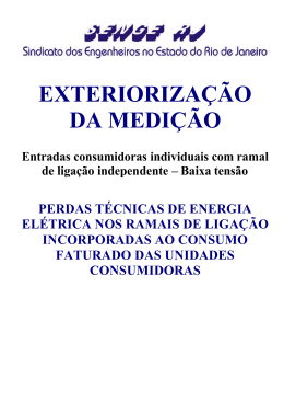 EXTERIORIZA&Ccedil;&Atilde;O DA MEDI&Ccedil;&Atilde;O