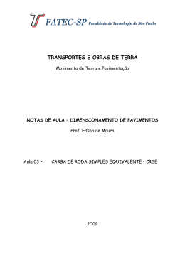 TRANSPORTES E OBRAS DE TERRA