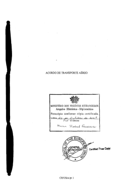 ACORDO DE TRANSPORTE A&Eacute;REO
