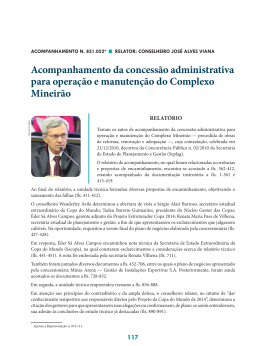 Acompanhamento da concess&atilde;o administrativa