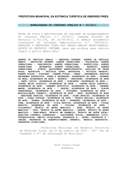 edital de homologa&ccedil;&atilde;o do concurso p&uacute;blico