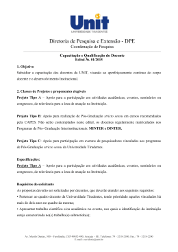 Diretoria de Pesquisa e Extens&atilde;o - DPE