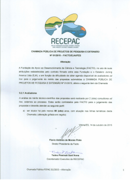 chamada p&uacute;blica de projetos de pesquisa e extens&atilde;o n&deg; 01/2015