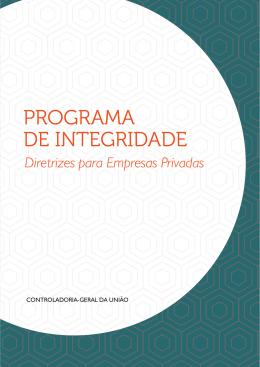 Programa de Integridade: diretrizes para empresas privadas