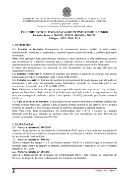 Procedimentos para Verifica&ccedil;&atilde;o (Acompanhamento) de