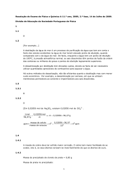 Resolução do exame de Física e Química A