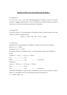 RESOLU&Ccedil;&Otilde;ES DAS QUEST&Otilde;ES DE QU&Iacute;MICA