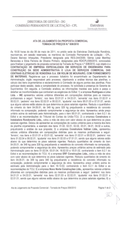 Ata de Julgamento de Proposta Comercial