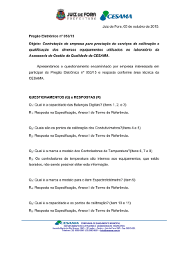 Questionamento divulgado em 05/10/15.