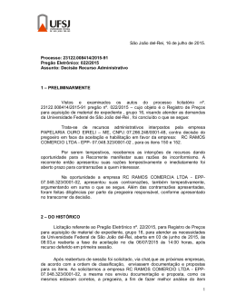 decis&atilde;o pregoeira