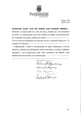Felguelra s - Câmara Municipal Felgueiras
