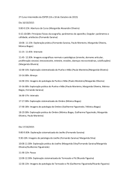 2&ordm; Curso Interm&eacute;dio da ESPER (16 a 18 de Outubro de 2015) Dia