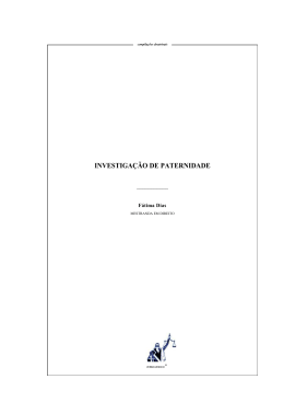 INVESTIGA&Ccedil;&Atilde;O DE PATERNIDADE