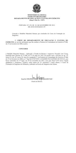 Portaria Nr 164/DECEx