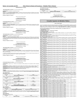 PROCURADOR-GERAL DE JUSTI&Ccedil;A (Republicado por haver sa&iacute;do