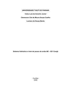 sistema hidraulico e trem de pouso - TCC On-line