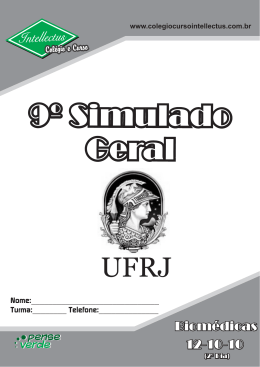 9º Simulado Geral_12-10-10 - BIOMÉDICAS.qxp