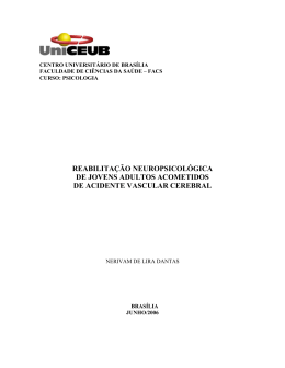 reabilita&ccedil;&atilde;o neuropsicol&oacute;gica de jovens adultos
