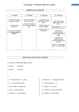 Portugu&ecirc;s - Professor Marcio Coelho