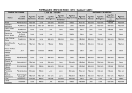 FORMULÁRIO - MAPA DE RISCO - CIPA