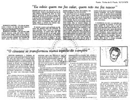 ROBERTO SANTOS `- Eu não sei falar A como o Denojf. eu não sei i`