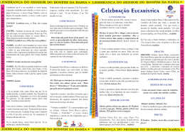 Folheto da Missa - Nordestão Salesiano