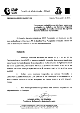 Prorroga por mais 60(sessenta) dias o prazo para conclusão