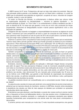 movimento estudantil - Ubes – União Brasileira dos Estudantes