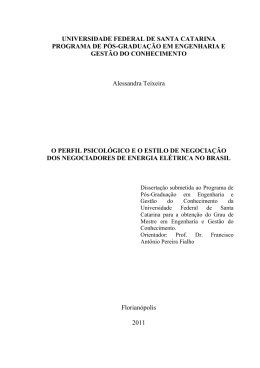 Alessandra Teixeira - Banco de Teses e Dissertações do EGC