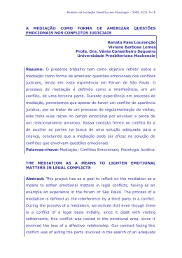 A media&ccedil;&atilde;o como forma de amenizar quest&otilde;es
