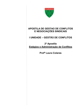 Gest&atilde;o de conflitos &ndash; apostila 2
