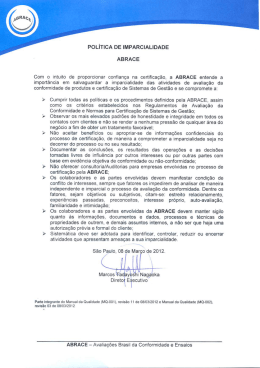 POLÍTICA DE IMPARCIALIDADE AB RACE