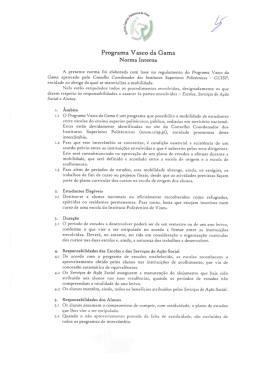 Programa Vasco da Gama - Instituto Politécnico de Viseu