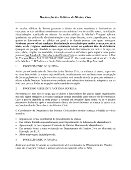Declara&ccedil;&atilde;o das Pol&iacute;ticas de Direitos Civis