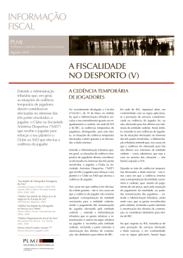 AF_InfoFiscal_DESPORTO_V. - Associação Fiscal Portuguesa