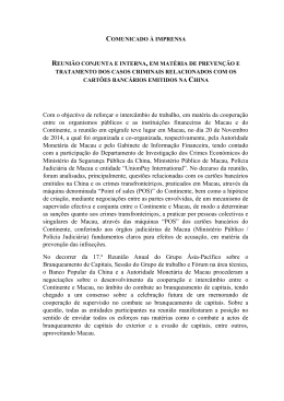 reuni&atilde;o conjunta e interna, em mat&eacute;ria de preven&ccedil;&atilde;o e tratamento