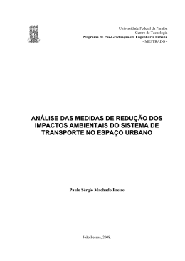 an&aacute;lise das medidas de redu&ccedil;&atilde;o dos impactos ambientais