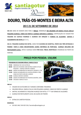 DOURO, TRÁS-OS-MONTES E BEIRA ALTA