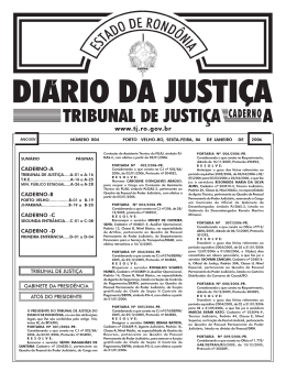 06 - Tribunal de Justiça de Rondônia