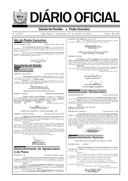 Portaria n&ordm; 01/2011/SEDS - SSPC-PB