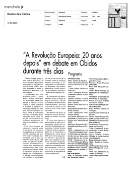 Gazeta das Caldas - C&acirc;mara Municipal de &Oacute;bidos