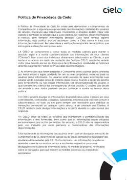 Política de Privacidade