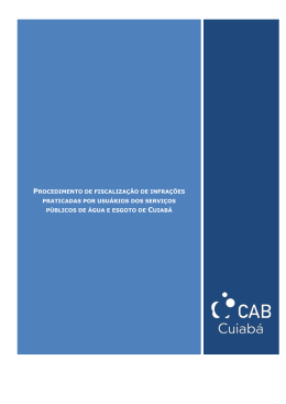 procedimento de fiscaliza&ccedil;&atilde;o de infra&ccedil;&otilde;es