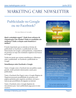 Arquivo da Newsletter de Junho 2013