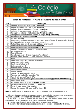 4º Ano - Colégio Jardim São Paulo