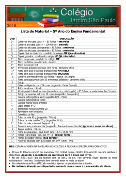 5º Ano - Colégio Jardim São Paulo