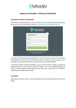 MANUAL DO USU&Aacute;RIO &ndash; PORTAL DO PROFESSOR