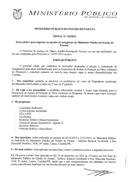 Promotoria de Justiça de Proteção ao Meio Ambiente