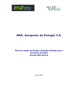 Resumo Não Técnico do Plano de Ações de Gestão e Redução de